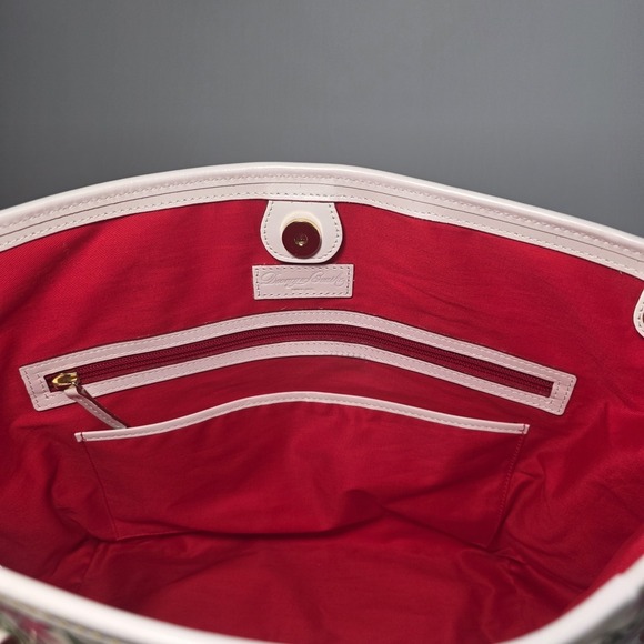 Dooney Bourke Botanical Floral Flowers Large East West Shopper Tote Bag Purse - Picture 9 of 16